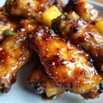 Sticky Pineapple-Teriyaki Chicken Wings in 3 Steps