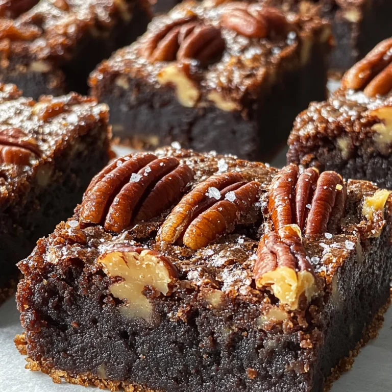 The Best Salted Pecan Pie Brownies
