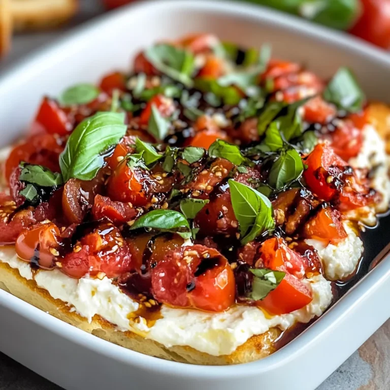 Zesty Goat Cheese Bruschetta Dip