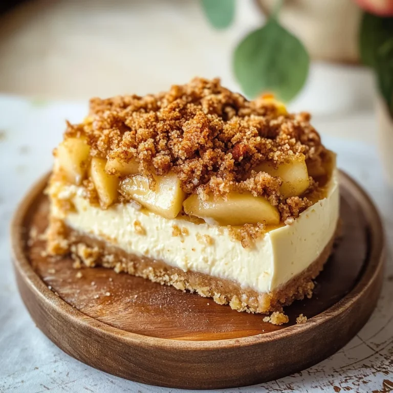 Apple Crumble Cheesecake