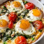 Baked Feta Eggs