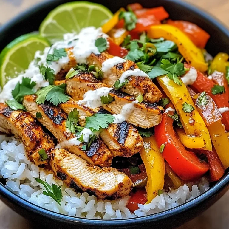 Chicken Fajita Rice Bowls