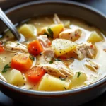 Comforting Chicken Soup with Potatoes