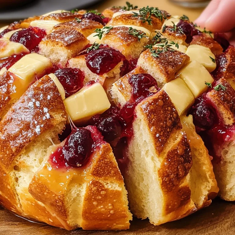 Cranberry Brie Pull-Apart Bread