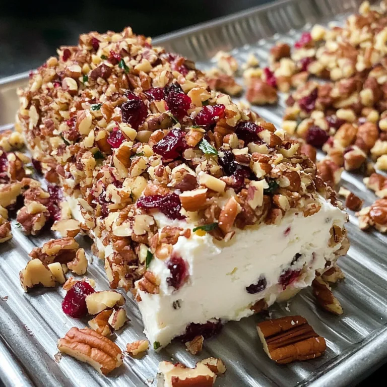 Cranberry Pecan Cheese Log