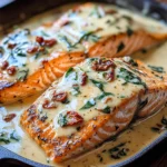 Creamy Garlic Butter Tuscan Salmon
