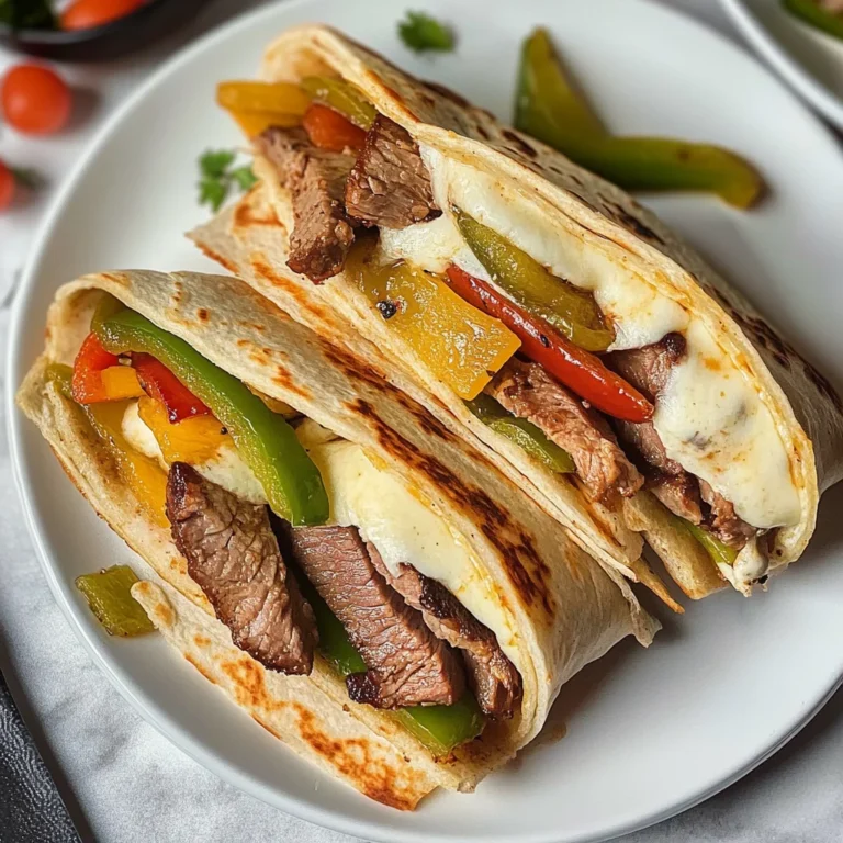 Crispy Philly Cheesesteak Grilled Wraps