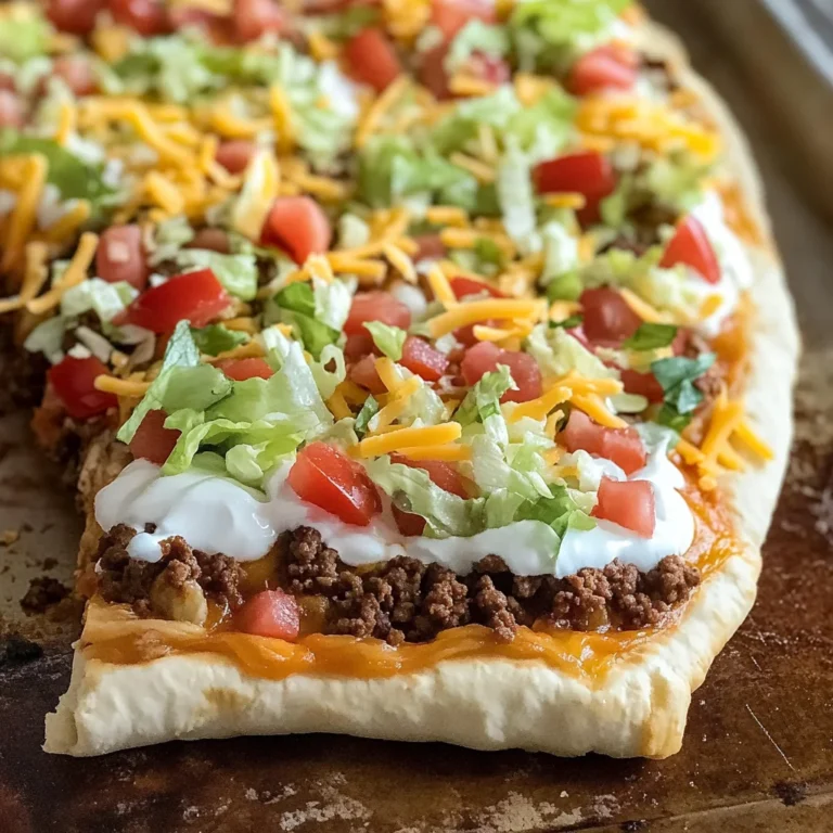 Easy Crescent Roll Taco Pizza - Alrightwithme