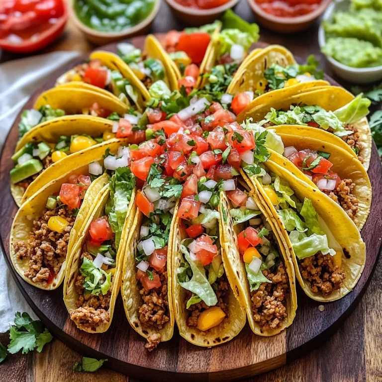 Easy Taco Recipe Dinner Board