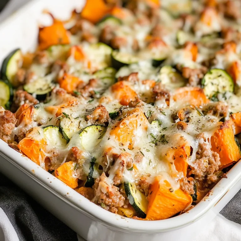 Ground Turkey Sweet Potato Bake