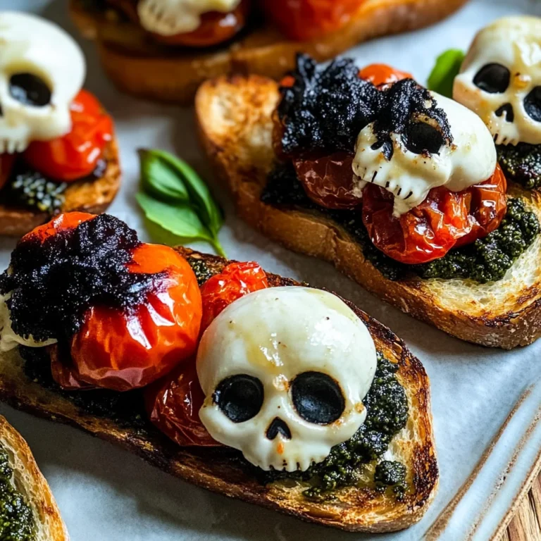 Halloween Bruschetta Appetizer
