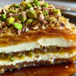 Honey Pistachio Baklava Cheesecake