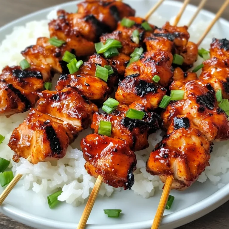 Korean Chicken Skewers
