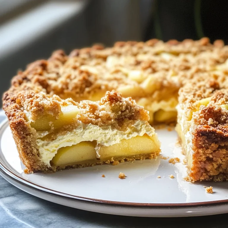 Mascarpone Apple Crumble Torta