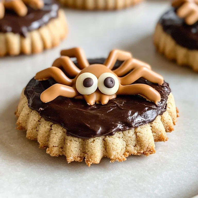Peanut Butter Spider Cookies