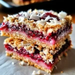 Raspberry Coconut Magic Bars