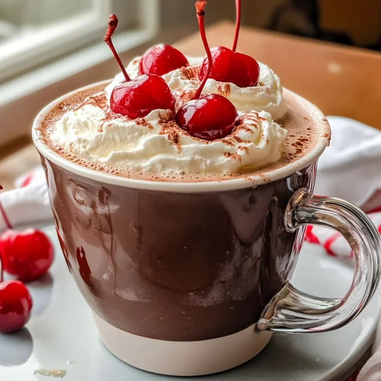 Slow Cooker Chocolate Covered Cherry Hot Chocolate