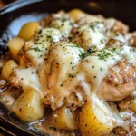 Slow Cooker Garlic Parmesan Chicken and Potatoes
