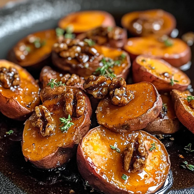 Walnut Maple Roasted Sweet Potatoes