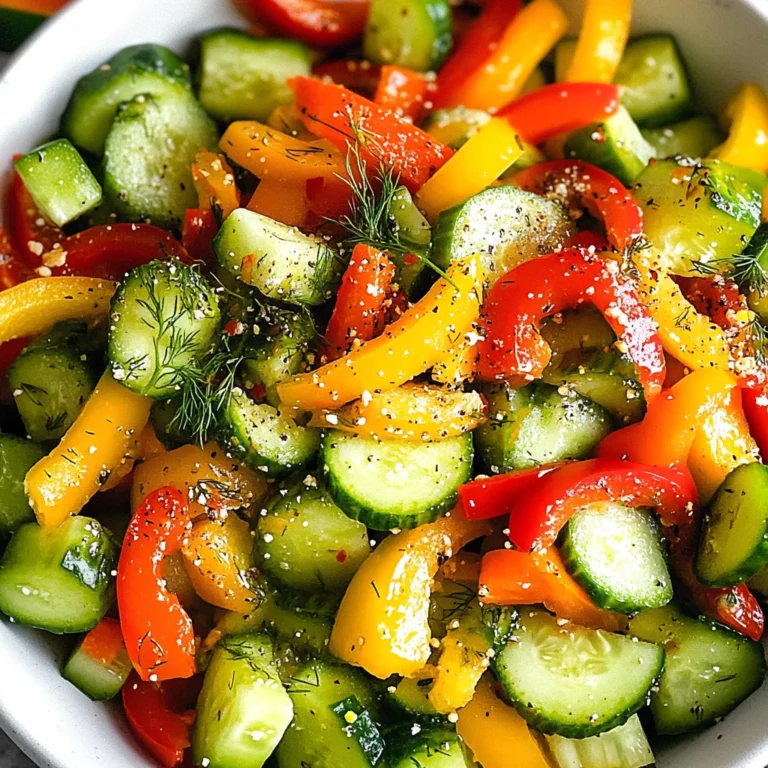 Cucumber Sweet Pepper Salad