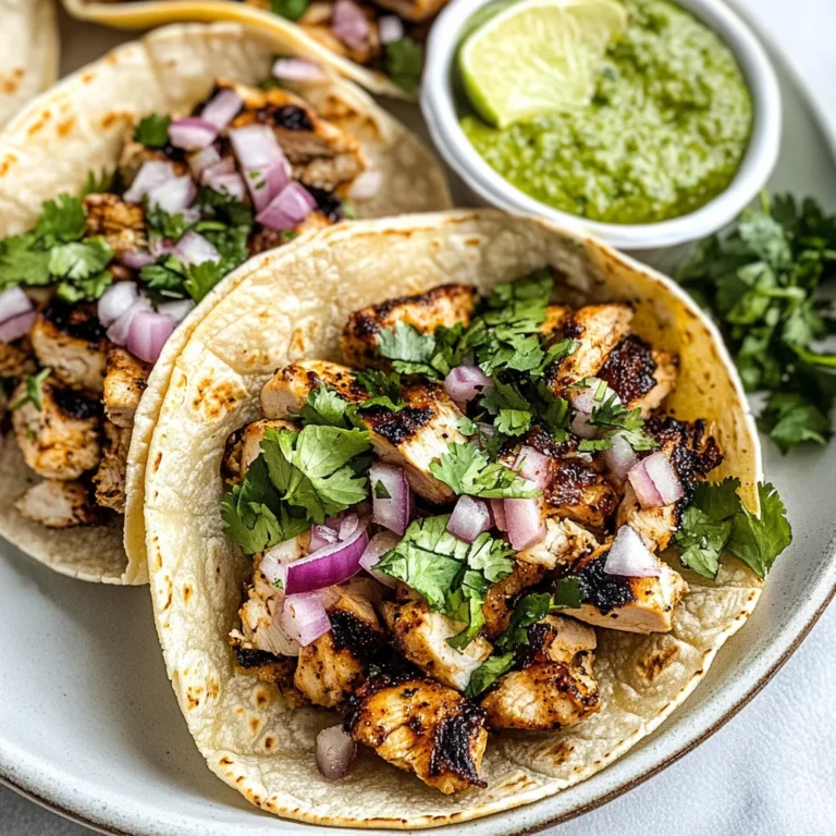 Easy Chicken Street Tacos Recipe