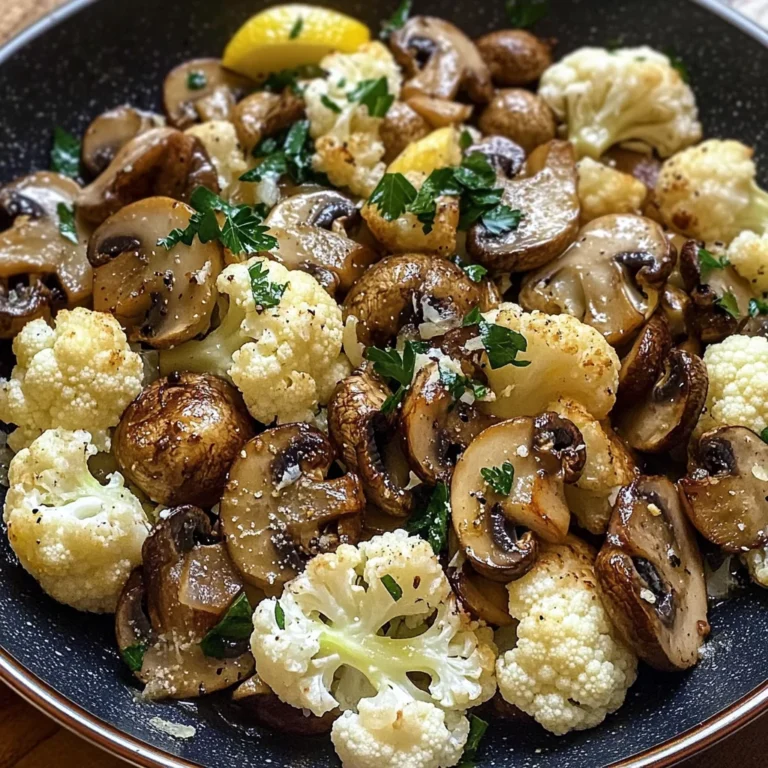 Garlic Cauliflower Mushroom Skillet: Quick & Delicious Dish