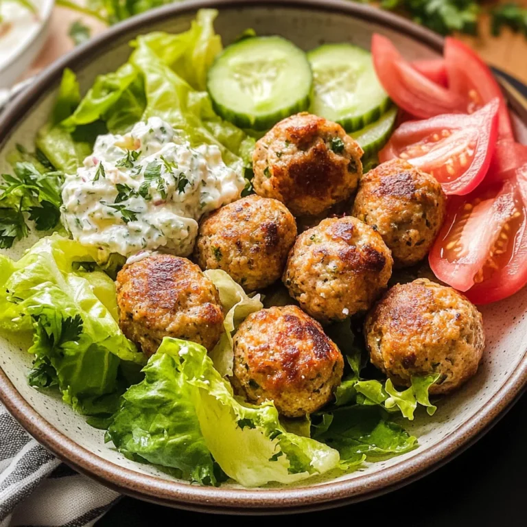 Greek Chicken Meatballs