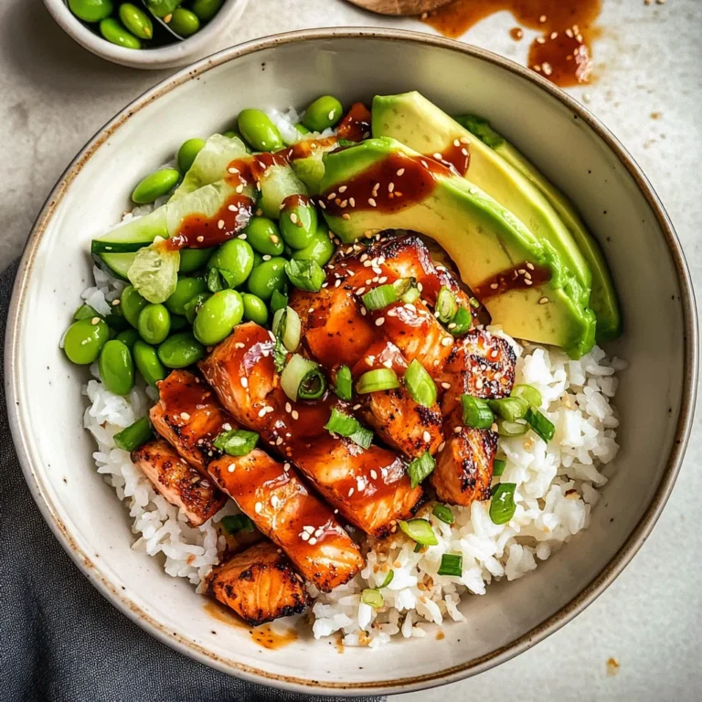 Honey Sriracha Salmon Bowls