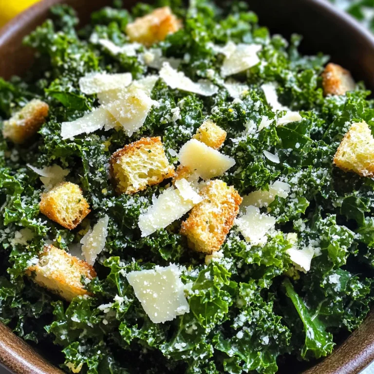 Lemony Parmesan Kale Salad