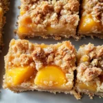 Peach Pie Crumble Bars
