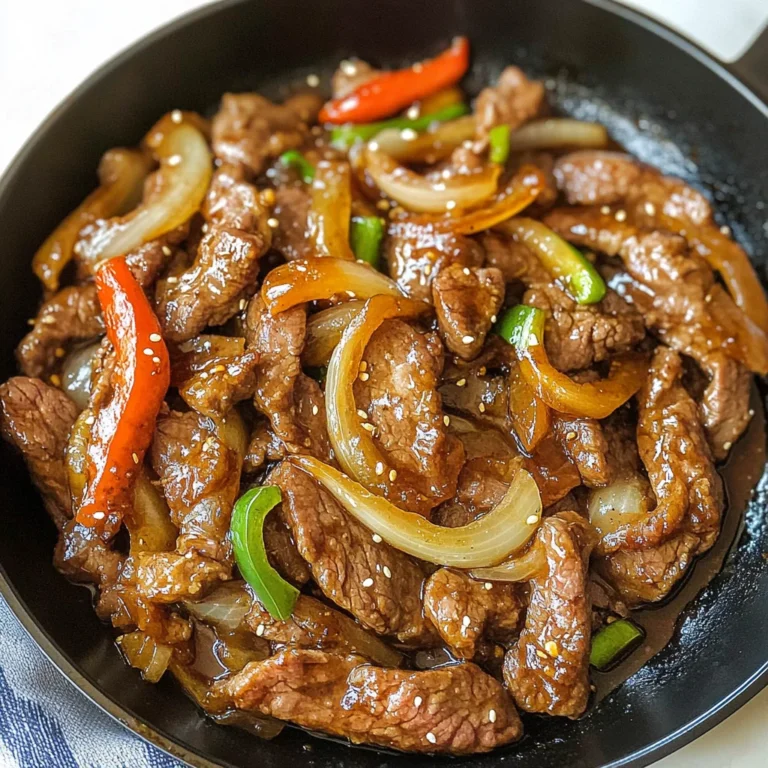 Sizzling Chinese Pepper Steak with Onions