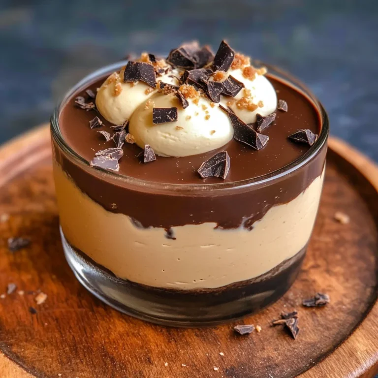 Vegan Peanut Butter Mousse (with a Chocolate Ganache!)