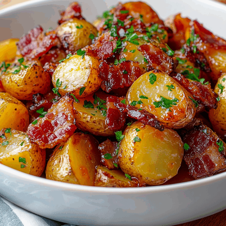 Crispy Bacon Honey Roasted Potatoes