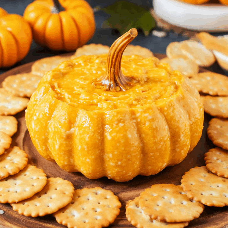 Pumpkin Shaped Cheese Ball